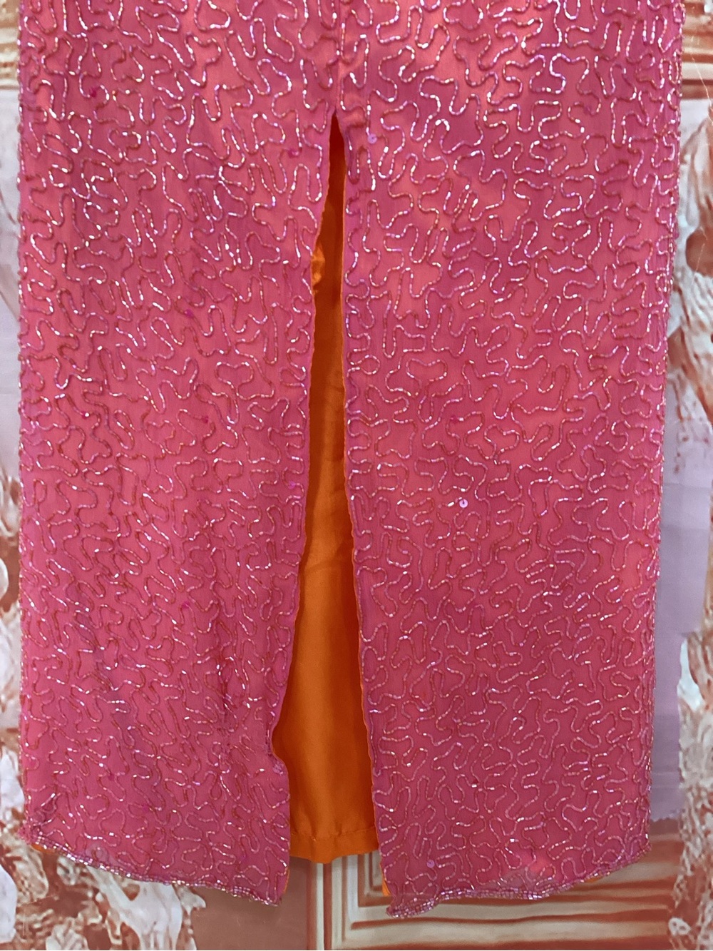 Scala Beaded Maxi Dress with Cutout Waist - Picture 5 of 11